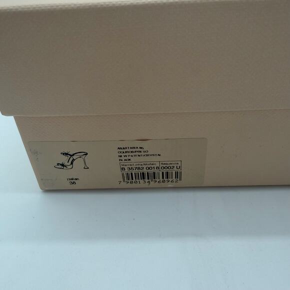 Alexandre Birman Anastasia 85 Black Chic $725 Glam Sparkle Crystal Mules 38 US 8 - Picture 3 of 7